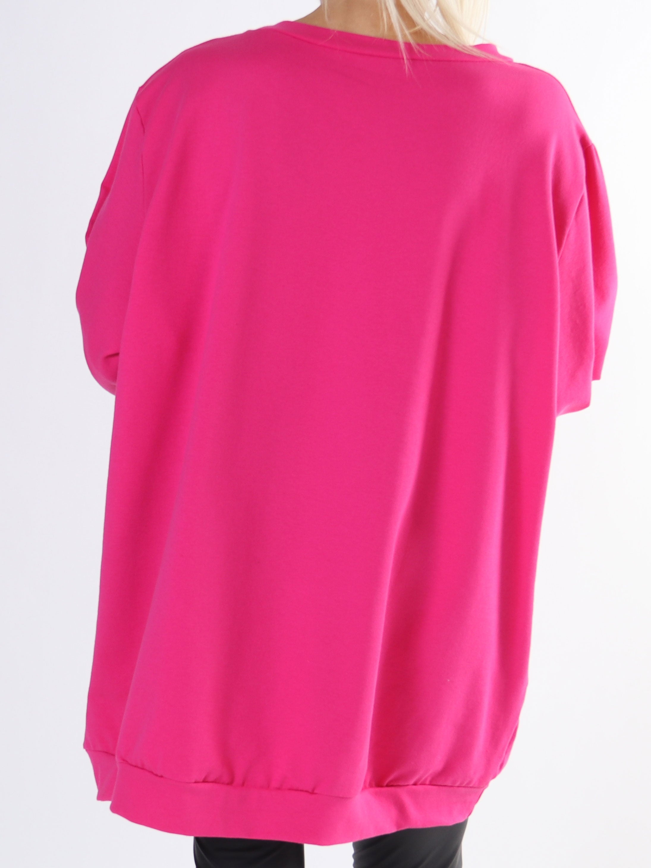 Abena - Sweatshirt i plus size med vogue på bröstet